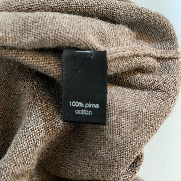 Peruvian Connection Pima Cotton Tunic Top Womens Sz M Lightweight Sweater Cuff - Picture 7 of 10